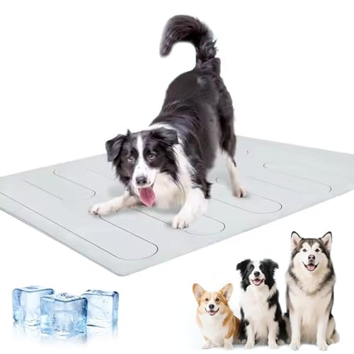 CHENRI Nuvica TempBalance Mat, 150 * 101cm Nuvica Kühlmatte für Hunde und Katzen, Selbstkühlendes Haustier Bettmatten, Sommer Waschbar Kühldecke Hunde, Kühldecke für kleine und große Haustiere (XL) CHENRI Nuvica TempBalance Mat, 150 * 101cm Nuvica Kühlmatte für Hunde und Katzen, Selbstkühlendes Haustier Bettmatten, Sommer Waschbar Kühldecke Hunde, Kühldecke für kleine und große Haustiere (XL) von CHENRI