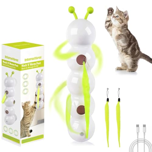 CHENRI Wusel Wurm, Wuselwurm Katzenspielzeug, Wuselwurm Katze, Necke Katzenspielzeug, Smart Motion Katzen Spielzeug Mit Wurmdesign, Interaktives Spielzeug für Katzen CHENRI Wusel Wurm, Wuselwurm Katzenspielzeug, Wuselwurm Katze, Necke Katzenspielzeug, Smart Motion Katzen Spielzeug Mit Wurmdesign, Interaktives Spielzeug für Katzen von CHENRI