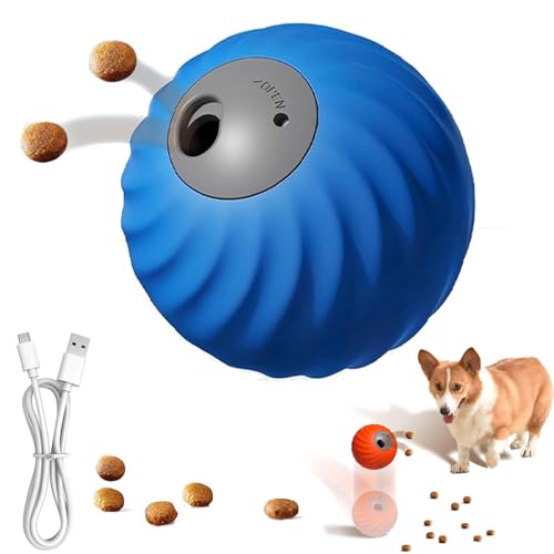 CHENRI Zoomie Buddy 2.0, Zoomie Buddy Hundespielzeug, Intelligenzspielzeug für Hunde mit Futterspender, Automatische Rollende Hundeball, wiederaufladbare Interaktives Hundespielzeug für Hunde (Blau) CHENRI Zoomie Buddy 2.0, Zoomie Buddy Hundespielzeug, Intelligenzspielzeug für Hunde mit Futterspender, Automatische Rollende Hundeball, wiederaufladbare Interaktives Hundespielzeug für Hunde (Blau) von CHENRI