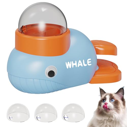 Cat Slot Machine Treat Dispenser, 2 in 1 Interaktive Futterspender Katzen Hunde, Entenform Hund Slow Feeder Spielzeug, Hundespielzeug Intelligenz, Lustige Futterspender Spielzeug für Haustier (Blau) von CHENRI