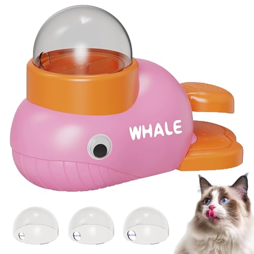 Cat Slot Machine Treat Dispenser, 2 in 1 Interaktive Futterspender Katzen Hunde, Entenform Hund Slow Feeder Spielzeug, Hundespielzeug Intelligenz, Lustige Futterspender Spielzeug für Haustier (Rosa) von CHENRI