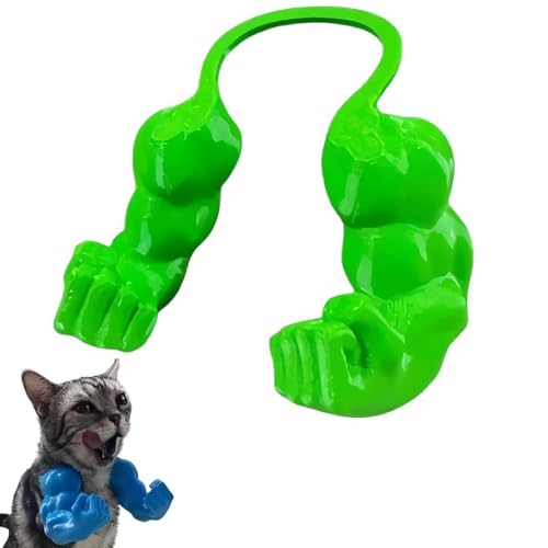 Creative Cat Muscle Arms, Kreative Katzenmuskelarme, 3D-Gedruckter Katzenhalsarm mit Muskeln, Lustiger Haustier-Großarm, Katzenmuskelarm Halloween-Katzenkostüm-Accessoire für Katzen (Grün) von CHENRI