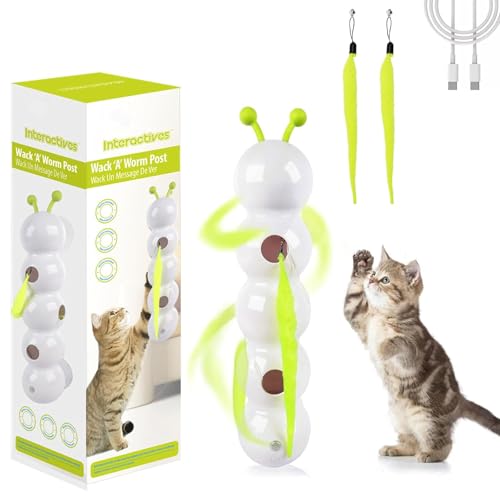 Happy Luna Cat Toy, Whirlie Katzenspielzeug, Intelligentes beweglicher Katzenspielzeug mit Federschwanz, Wiederaufladbares interaktives Katzen Spielzeug, Automatisches beweglicher Spielzeug für Katzen Happy Luna Cat Toy, Whirlie Katzenspielzeug, Intelligentes beweglicher Katzenspielzeug mit Federschwanz, Wiederaufladbares interaktives Katzen Spielzeug, Automatisches beweglicher Spielzeug für Katzen von CHENRI
