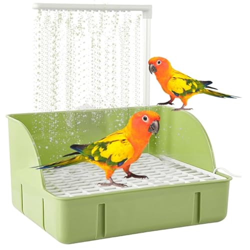 Indoor Bird Bath, Indoor Vogelbad, Automatische Vogel Badehaus Badewanne mit Pumpe, Vogel Wellensittich Badewanne, Vogeltränke Vogelbad, Automatische Vogelbadewanne für Vögel von CHENRI