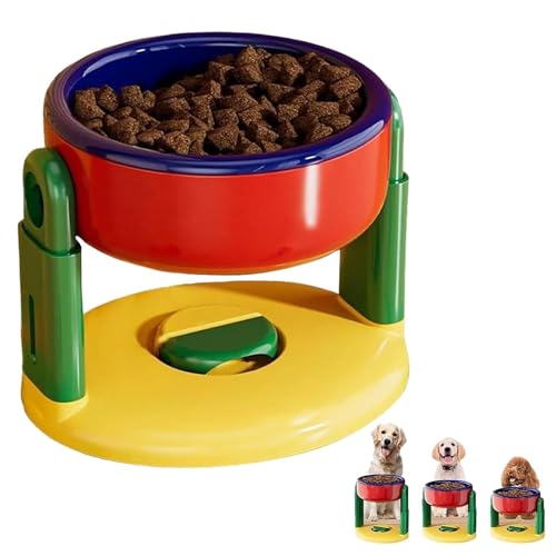 Liftable Suction Cup Pet Bowl, Erhöhter Hundenapf, Höhenverstellbar Futternapf Wassernapf für Katze und Hund, 3 Höhe Hundenapfständer, Langsamer Futternapf für Kleine Mittlere Große Hunde (Blau) Liftable Suction Cup Pet Bowl, Erhöhter Hundenapf, Höhenverstellbar Futternapf Wassernapf für Katze und Hund, 3 Höhe Hundenapfständer, Langsamer Futternapf für Kleine Mittlere Große Hunde (Blau) von CHENRI