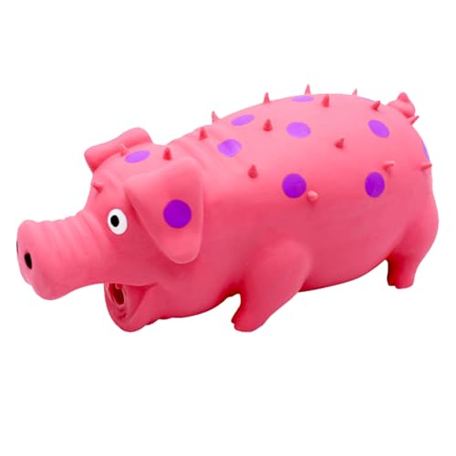 Simulated Pig Sound Children's Toy Squeaky Pig Toys, Simuliertes Schwein Sound Kinderspielzeug Quitschende Spielzeug, Schwein mit Tierstimme, Interaktives Badespielzeug Geschenk für Kinder (Rosa) von CHENRI