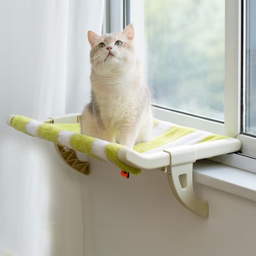 Sniffyuniverse Purrloft Cat Bed, Purrloft Bett für Katze, Katzen Fensterliege Fensterbank, Platzsparend Hängematte Katzenbett, Katzen Fensterbett mit Abnehmbare Bezug, Weiche Haustierbett für Katze﻿ von CHENRI