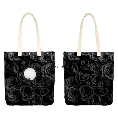 Black Roses Tragetasche für Haustiere, Leinen, Tragetasche, Katzentragetasche, tragbare Tragetasche für Kätzchen und Welpen, bequeme Tragetasche für kleine Haustiere Black Roses Tragetasche für Haustiere, Leinen, Tragetasche, Katzentragetasche, tragbare Tragetasche für Kätzchen und Welpen, bequeme Tragetasche für kleine Haustiere von CHENZZZZ