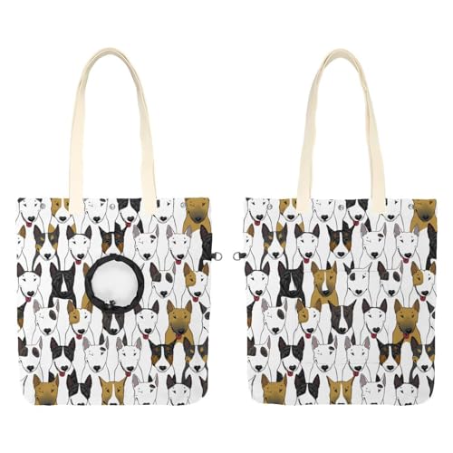 Bunte Bulldoggen-Haustier-Schultertasche aus Segeltuch, niedliche Katzentragetasche, Handtasche, tragbare Tragetasche für kleine Tiere, Outdoor-Reisen Bunte Bulldoggen-Haustier-Schultertasche aus Segeltuch, niedliche Katzentragetasche, Handtasche, tragbare Tragetasche für kleine Tiere, Outdoor-Reisen von CHENZZZZ