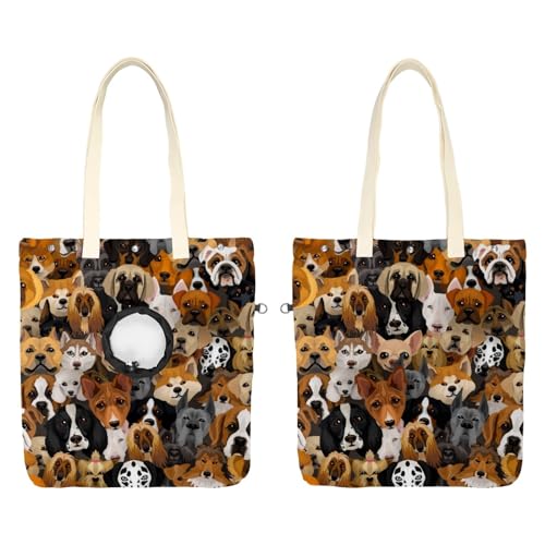 CHENZZZZ Dogs Collection Multi Tier Haustier Schultertragetasche Canvas Schultertasche Hundetrage Tragbare Katze Kleine Tote Brusttasche CHENZZZZ Dogs Collection Multi Tier Haustier Schultertragetasche Canvas Schultertasche Hundetrage Tragbare Katze Kleine Tote Brusttasche von CHENZZZZ