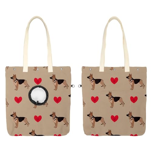 CHENZZZZ Hund und Herz Haustier Schultertragetasche Canvas Schultertasche Hundetrage Tragbare Katze Kleine Tote Brusttasche CHENZZZZ Hund und Herz Haustier Schultertragetasche Canvas Schultertasche Hundetrage Tragbare Katze Kleine Tote Brusttasche von CHENZZZZ