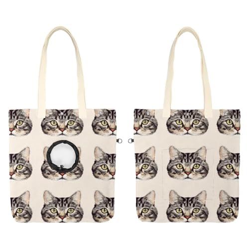 CHENZZZZ Show Head Pet Canvas Umhängetasche Cute Cat 2 Pet Out Bag Outcrop Pet Out Umhängetasche CHENZZZZ Show Head Pet Canvas Umhängetasche Cute Cat 2 Pet Out Bag Outcrop Pet Out Umhängetasche von CHENZZZZ