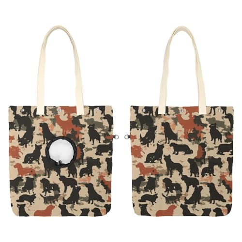 CHENZZZZ Show Head Pet Canvas Umhängetasche Doggy Pet Out Bag Outcrop Pet Out Umhängetasche von CHENZZZZ