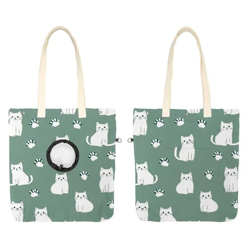 CHENZZZZ Show Head Pet Canvas Umhängetasche Katzen mit Pfoten Pet Out Bag Outcrop Pet Out Umhängetasche CHENZZZZ Show Head Pet Canvas Umhängetasche Katzen mit Pfoten Pet Out Bag Outcrop Pet Out Umhängetasche von CHENZZZZ