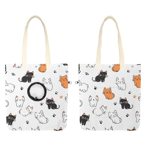 Cartoon-Katzen- und Pfoten-Haustier-Tragetasche, Tragetasche, tragbare Tragetasche für Kätzchen und Welpen, bequeme Tragetasche für kleine Haustiere Cartoon-Katzen- und Pfoten-Haustier-Tragetasche, Tragetasche, tragbare Tragetasche für Kätzchen und Welpen, bequeme Tragetasche für kleine Haustiere von CHENZZZZ