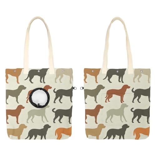 Doggy Pet Canvas Umhängetasche Niedliche Katze Tragetasche Tragbare Tragetasche Hund Tragetasche für Kleintierbedarf Outdoor Reisen von CHENZZZZ