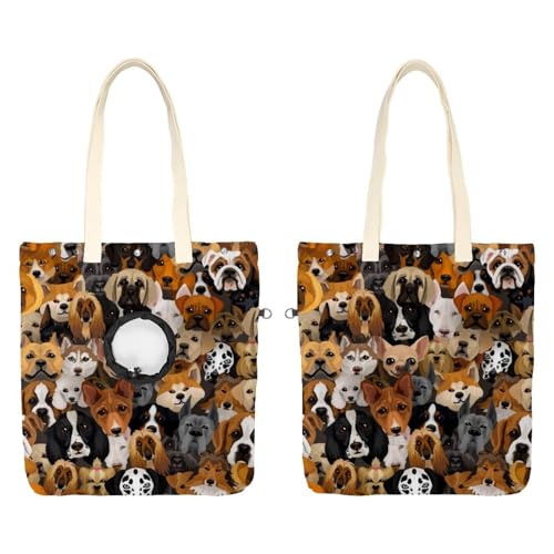 Dogs Collection Schultertragetasche für mehrere Tiere, Leinen, tragbare Tragetasche für Kätzchen und Welpen, bequeme Tragetasche für kleine Haustiere von CHENZZZZ