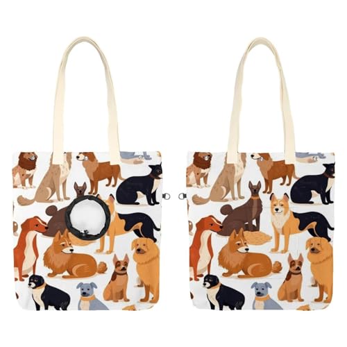 Hundetasche für verschiedene Rassen von Hunden, Katzenrassen, Schultertasche, für Outdoor-Reisen von CHENZZZZ