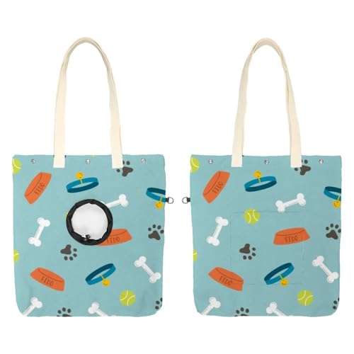 Hundetragetasche aus Segeltuch mit Fußabdrücken für Haustiere, niedliche Katzentragetasche, tragbare Tragetasche für Kleintierbedarf, Outdoor-Reisen Hundetragetasche aus Segeltuch mit Fußabdrücken für Haustiere, niedliche Katzentragetasche, tragbare Tragetasche für Kleintierbedarf, Outdoor-Reisen von CHENZZZZ