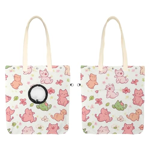 Katzen-Cartoon-Tiere, Haustier-Umhängetasche, niedliche Katzentragetasche, Handtasche, tragbare Tragetasche für kleine Tiere, Outdoor-Reisen Katzen-Cartoon-Tiere, Haustier-Umhängetasche, niedliche Katzentragetasche, Handtasche, tragbare Tragetasche für kleine Tiere, Outdoor-Reisen von CHENZZZZ