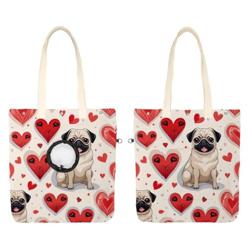 Mops-Hundetze (2) Cat Out Tasche, freihändig zeigen Kopf Katze Sling Carrier Katze Restrainer Schultertasche für Outdoor-Reisen von CHENZZZZ