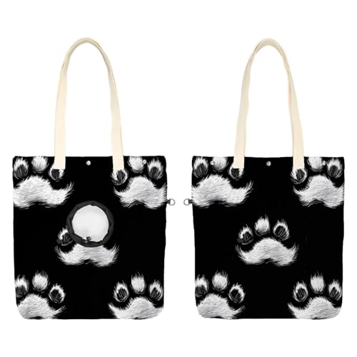 Nette Hund Pfoten Haustier Schulter Tasche Tragetasche, Leinwand Schulter Tasche Hund Träger, Tragbare Katze Kleine Tote Brust Tasche Nette Hund Pfoten Haustier Schulter Tasche Tragetasche, Leinwand Schulter Tasche Hund Träger, Tragbare Katze Kleine Tote Brust Tasche von CHENZZZZ