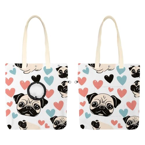Niedliche Cartoon-Mops-Hundetasche, freihändige Show-Head-Katzen-Schlinge, Tragetasche, Katzenhalte-Schultertasche für Outdoor-Reisen Niedliche Cartoon-Mops-Hundetasche, freihändige Show-Head-Katzen-Schlinge, Tragetasche, Katzenhalte-Schultertasche für Outdoor-Reisen von CHENZZZZ