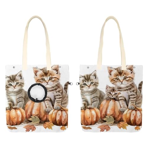 Niedliche Katzen und Kürbisse, 1 Haustier-Schultertasche, Katzentragetasche, tragbare Kätzchen- und Welpen-Tragetasche, bequeme Tragetasche für kleine Haustiere Niedliche Katzen und Kürbisse, 1 Haustier-Schultertasche, Katzentragetasche, tragbare Kätzchen- und Welpen-Tragetasche, bequeme Tragetasche für kleine Haustiere von CHENZZZZ