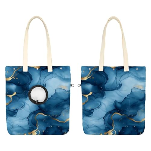 Schöne zarte Aquarell-Streifen, eine (3) Haustier-Schultertasche, Leinen-Umhängetasche, Hundetragetasche, tragbare Katzentasche, kleine Tragetasche von CHENZZZZ