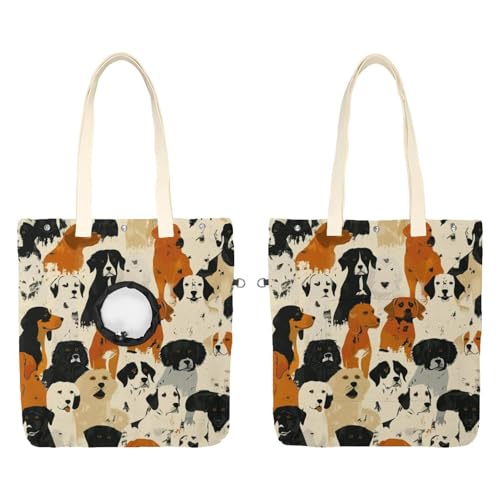 Schultertragetasche für alle Arten von Hunden, aus Segeltuch, für Katzen, tragbare Kätzchen- und Welpen-Tragetasche, bequeme Tragetasche für kleine Haustiere Schultertragetasche für alle Arten von Hunden, aus Segeltuch, für Katzen, tragbare Kätzchen- und Welpen-Tragetasche, bequeme Tragetasche für kleine Haustiere von CHENZZZZ