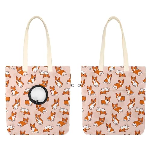 Show Head Pet Canvas Umhängetasche, Corgis Hund Tier Pet Out Bag Outcrop Pet Out Umhängetasche Show Head Pet Canvas Umhängetasche, Corgis Hund Tier Pet Out Bag Outcrop Pet Out Umhängetasche von CHENZZZZ