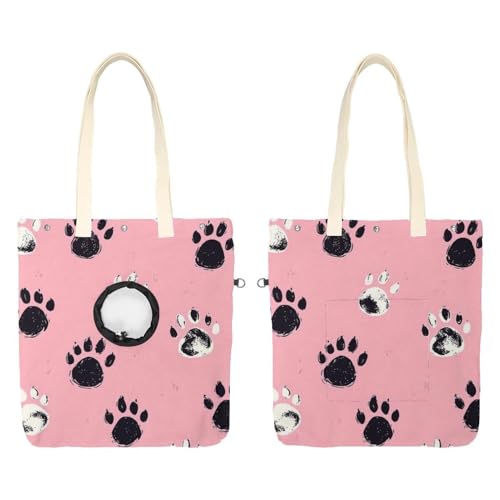 Show Head Pet Canvas Umhängetasche, Hund Katze Paw Animal Footprint Pet Out Bag, Outcrop, Pet Out Umhängetasche. von CHENZZZZ