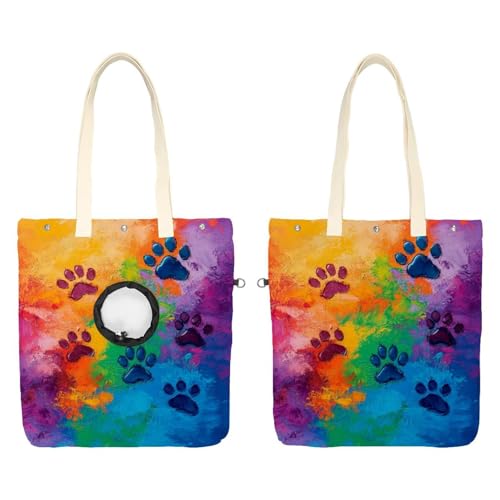 Show Head Pet Canvas Umhängetasche, Hund Katze Pfote Tier Fußabdruck Haustier Out Tasche Outcrop Pet Out Umhängetasche Show Head Pet Canvas Umhängetasche, Hund Katze Pfote Tier Fußabdruck Haustier Out Tasche Outcrop Pet Out Umhängetasche von CHENZZZZ