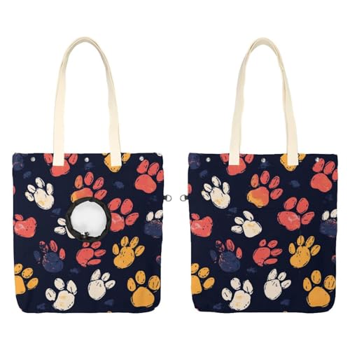 Show Head Pet Canvas Umhängetasche, Hund Katze Pfote Tier Fußabdruck Haustier Out Tasche Outcrop Pet Out Umhängetasche Show Head Pet Canvas Umhängetasche, Hund Katze Pfote Tier Fußabdruck Haustier Out Tasche Outcrop Pet Out Umhängetasche von CHENZZZZ