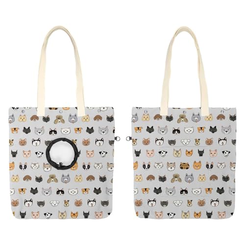 Show Head Pet Canvas Umhängetasche, Katzen und Hunde Tiermuster Pet Out Bag Outcrop Pet Out Umhängetasche Show Head Pet Canvas Umhängetasche, Katzen und Hunde Tiermuster Pet Out Bag Outcrop Pet Out Umhängetasche von CHENZZZZ