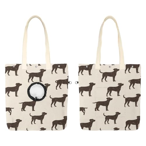 Show Head Pet Canvas Umhängetasche Doggy Pet Out Bag Outcrop Pet Out Umhängetasche von CHENZZZZ