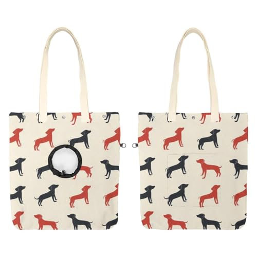 Show Head Pet Canvas Umhängetasche Doggy Pet Out Bag Outcrop Pet Out Umhängetasche von CHENZZZZ