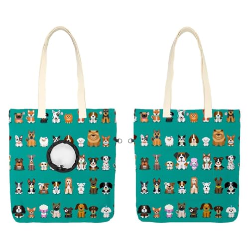 Show Head Pet Canvas Umhängetasche Hunde Tiere Grün Hintergrund Pet Out Bag Outcrop Pet Out Umhängetasche Show Head Pet Canvas Umhängetasche Hunde Tiere Grün Hintergrund Pet Out Bag Outcrop Pet Out Umhängetasche von CHENZZZZ