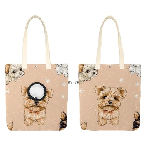 Show Head Pet Canvas Umhängetasche Kleine Hunde (1) Pet Out Bag Outcrop Pet Out Umhängetasche von CHENZZZZ