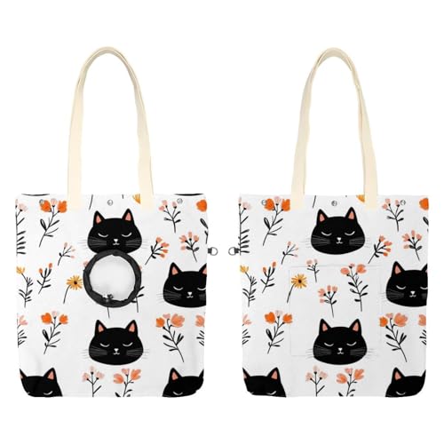 Süße Katze, Blume, Haustier-Schultertasche, niedliche Katzentragetasche, Handtasche, tragbare Tragetasche für kleine Tiere, Outdoor-Reisen Süße Katze, Blume, Haustier-Schultertasche, niedliche Katzentragetasche, Handtasche, tragbare Tragetasche für kleine Tiere, Outdoor-Reisen von CHENZZZZ