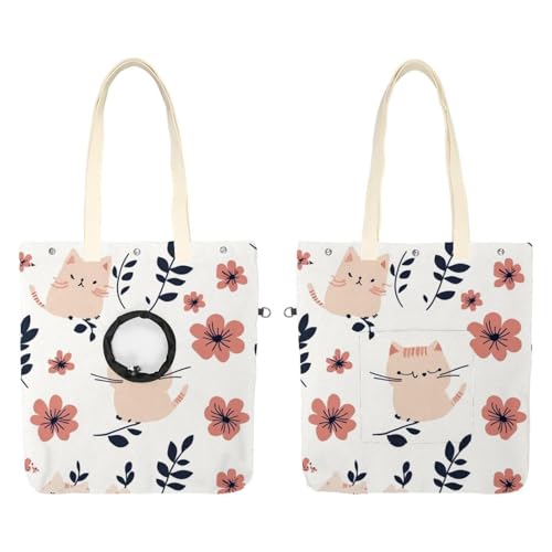 Süße Katzen-Blumen-Umhängetasche für Outdoor-Reisen (13) von CHENZZZZ
