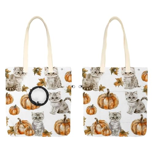 Süße Katzen- und Kürbisstasche, freihändige Show-Kopf-Katzen-Tragetasche, Katzenhalte-Schultertasche für Outdoor-Reisen Süße Katzen- und Kürbisstasche, freihändige Show-Kopf-Katzen-Tragetasche, Katzenhalte-Schultertasche für Outdoor-Reisen von CHENZZZZ