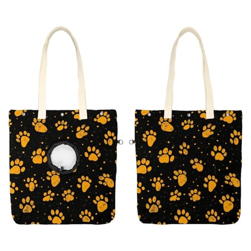 Tasche für Hunde und Katzen, Pfotenabdruck, freihändiges Tragen von Katzenköpfen, Schultertasche für Outdoor-Reisen Tasche für Hunde und Katzen, Pfotenabdruck, freihändiges Tragen von Katzenköpfen, Schultertasche für Outdoor-Reisen von CHENZZZZ