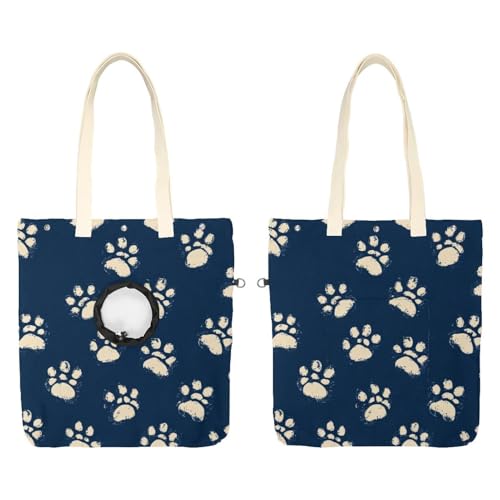 Tasche für Hunde und Katzen, Pfotenabdruck, freihändiges Tragen von Katzenköpfen, Schultertasche für Outdoor-Reisen Tasche für Hunde und Katzen, Pfotenabdruck, freihändiges Tragen von Katzenköpfen, Schultertasche für Outdoor-Reisen von CHENZZZZ