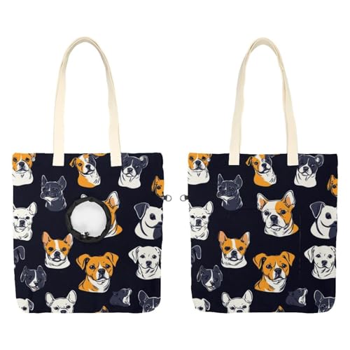 Tragetasche für Hunde und Katzen, freihändiges Schaukopf-Design, Schultertasche für Outdoor-Reisen von CHENZZZZ