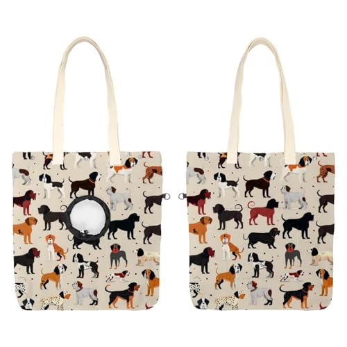 Tragetasche für alle Arten von Hunden, Haustier-Schultertasche, Leinen-Umhängetasche, Tragetasche, tragbare Katze, kleine Tragetasche von CHENZZZZ