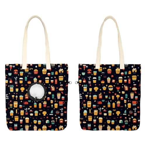 Trink-Eis-Burger Hot Dog Pita T (3) Katzentasche, freihändig, Katzenhalter, Schultertasche für Reisen im Freien von CHENZZZZ
