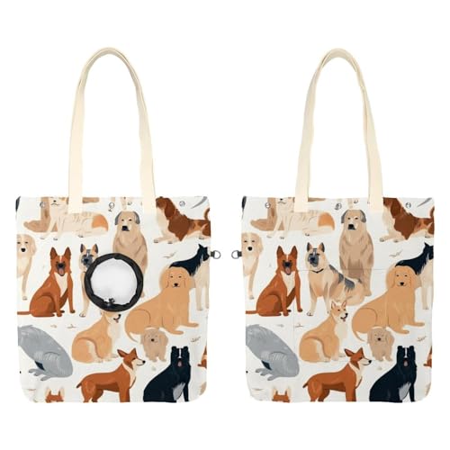 Verschiedene Hunderassen von Hunden, Haustier-Schultertasche, niedliche Katzentragetasche, Handtasche, tragbare Tragetasche für Kleintierbedarf, Outdoor-Reisen Verschiedene Hunderassen von Hunden, Haustier-Schultertasche, niedliche Katzentragetasche, Handtasche, tragbare Tragetasche für Kleintierbedarf, Outdoor-Reisen von CHENZZZZ