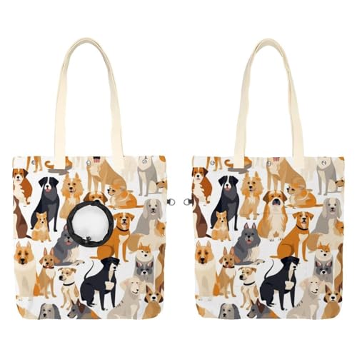 Verschiedene Rassen Von Hund Haustier Leinwand Schulter Tasche Nette Katze Träger Handtasche Tragbare Tragen Hund Tote Tasche Für Kleine Tier Liefert Outdoor Reise von CHENZZZZ