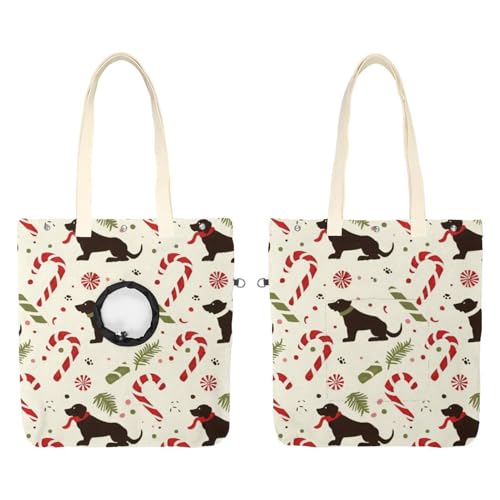 Weihnachten Haustier Hund 1 Haustier Leinwand Schulter Tragetasche, Katzenträger, Tragbare Kätzchen & Welpen Tote, Komfort Träger für Kleine Haustiere von CHENZZZZ